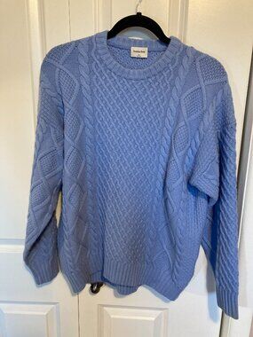 NWOT Aritizia Sunday Best Peggy Blue Sweater, Size X-Small